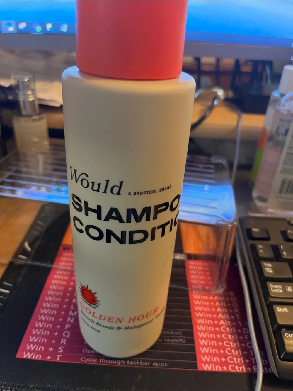 Golden Hour 2‑in‑1 Shampoo & Conditioner — Pink Cap